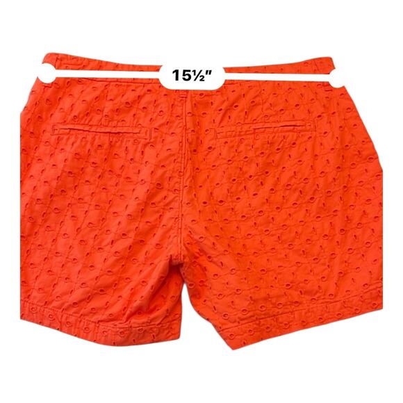 Old Navy Eighlhet Women’s Orange Chino Shorts Size 4 Casual Summer Cotton - Picture 5 of 8